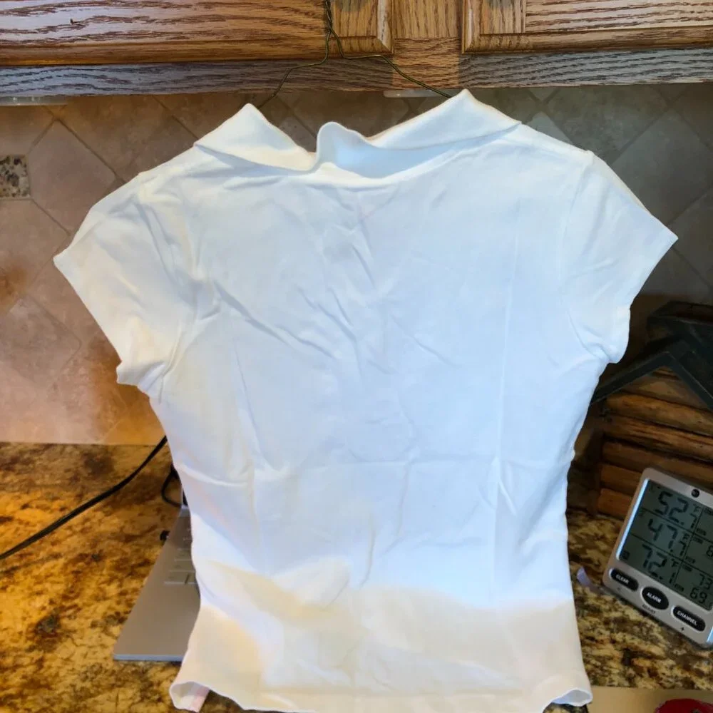 Girls Gap Short Sleeve Polo Shirt White XXL (14-16)